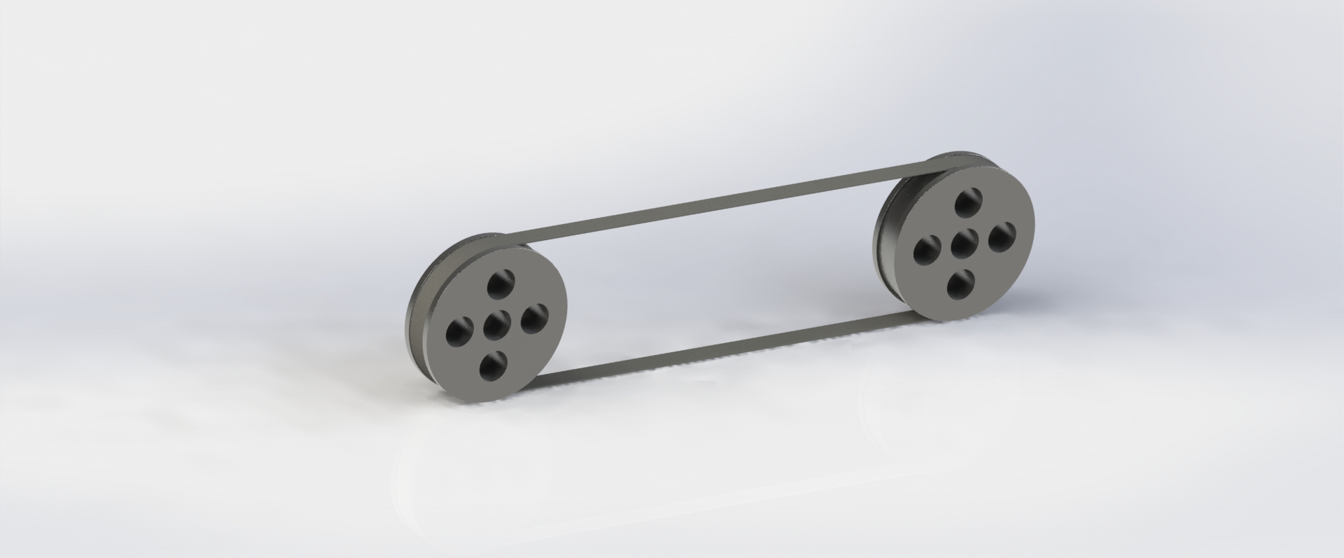 皮带和滑轮驱动--sw三维 3d模型设计图